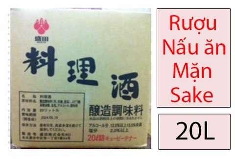 RƯỢU MẶN COOKING SAKE 20 LÍT -  RƯỢU NẤU ĂN NHẬT BẢN RYORISHU
