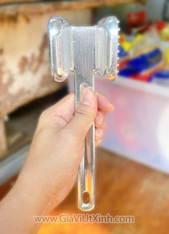 BÚA ĐẬP THỊT 2 MẶT THÉP SIZE ĐẠI – DẦN MỀM THỊT, DỤNG CỤ NHÀ BẾP