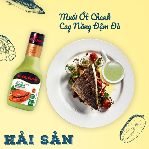 MUỐI ỚT CHANH GUYUMI 200G – SỐT CHẤM ĐỒ NƯỚNG, HẢI SẢN