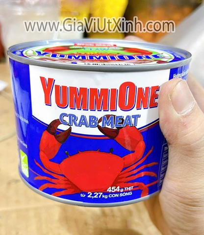 THỊT CUA BIỂN ĐÓNG LON CLAW YUMMIONE 454G - THỊT CÀNG & NGHOE 99,9%