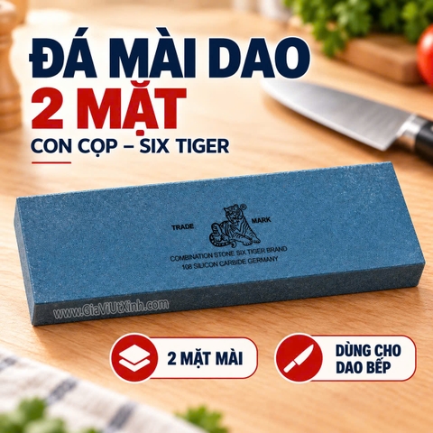 ĐÁ MÀI DAO 2 MẶT CON CỌP – SIX TIGER BRAND COMBINATION STONE