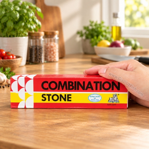 ĐÁ MÀI DAO 2 MẶT CON CỌP – SIX TIGER BRAND COMBINATION STONE