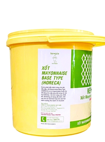 (MÀU XANH) SỐT MAYONNAISE BASE TYPE HORECA KEWPIE 3KG