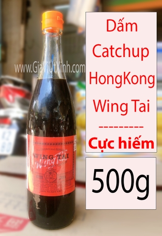 DẤM CATCHUP HONG KONG WING TAI 500G - DẤM ĐỎ HONG KONG