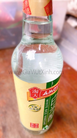 DẤM GẠO TRẮNG AMOY 500ML - WHITE RICE VINEGAR - GIẤM GẠO TRẮNG