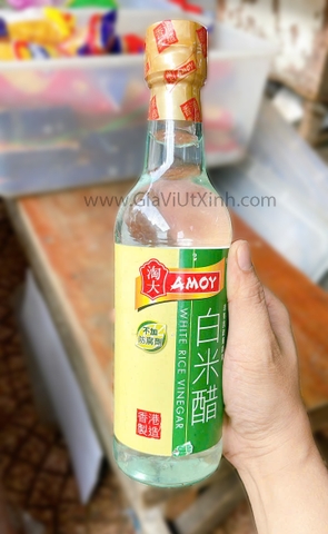 DẤM GẠO TRẮNG AMOY 500ML - WHITE RICE VINEGAR - GIẤM GẠO TRẮNG