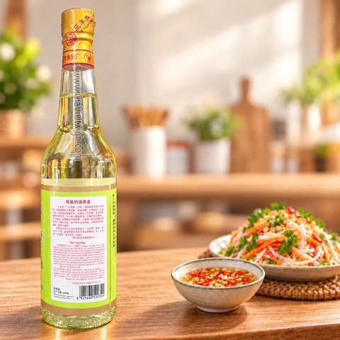 DẤM GẠO TRẮNG HONG KONG 3 CON DÊ 600ML - HONG KONG THREE SHEEPS BRAND RICE VINEGAR