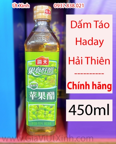 DẤM TÁO HADAY HẢI THIÊN 450ML - HADAY APPLE VINEGAR - GIẤM TÁO HẢI THIÊN