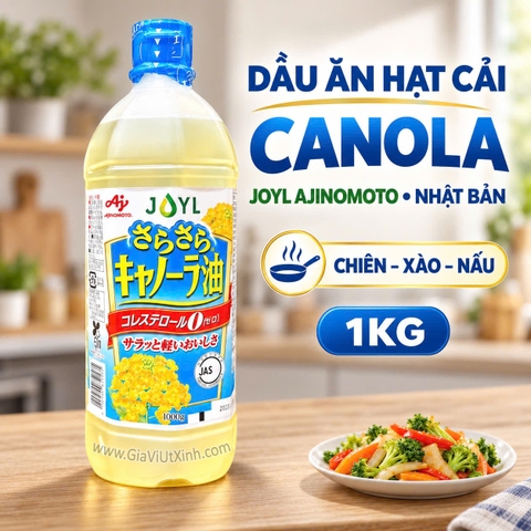 DẦU ĂN HẠT CẢI CANOLA JOYL AJINOMOTO NHẬT BẢN 1KG