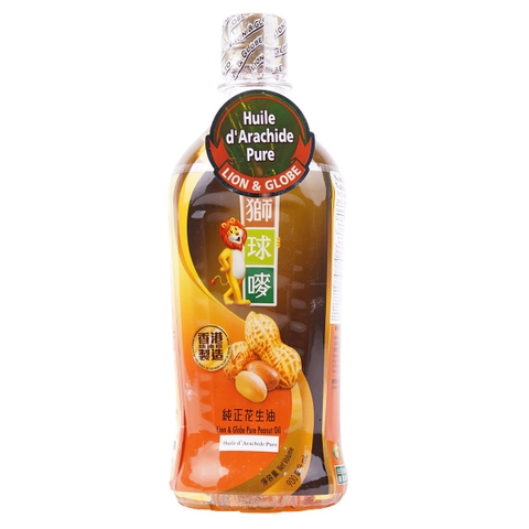 DẦU ĐẬU PHỘNG HONGKONG SƯ TỬ 1 LÍT - LION & GLOBE PURE PEANUT OIL