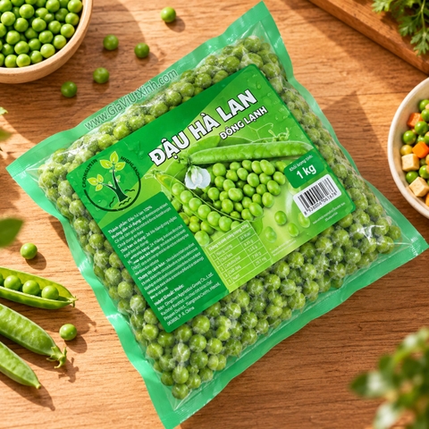 ĐẬU HÀ LAN ĐÔNG LẠNH CAO NGUYÊN HIGHLAND 1KG – FROZEN GREEN PEAS