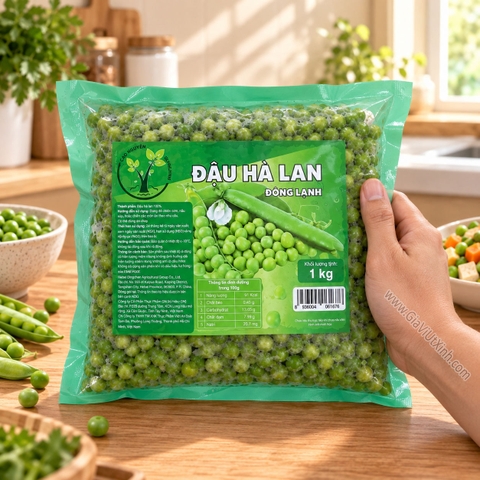 ĐẬU HÀ LAN ĐÔNG LẠNH CAO NGUYÊN HIGHLAND 1KG – FROZEN GREEN PEAS