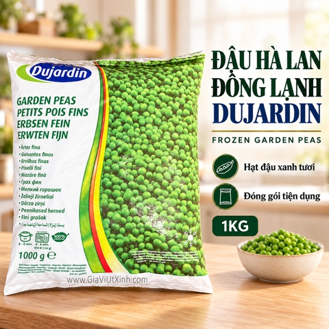 ĐẬU HÀ LAN ĐÔNG LẠNH DUJARDIN 1KG – FROZEN GARDEN PEAS