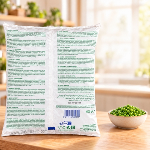 ĐẬU HÀ LAN ĐÔNG LẠNH DUJARDIN 1KG – FROZEN GARDEN PEAS