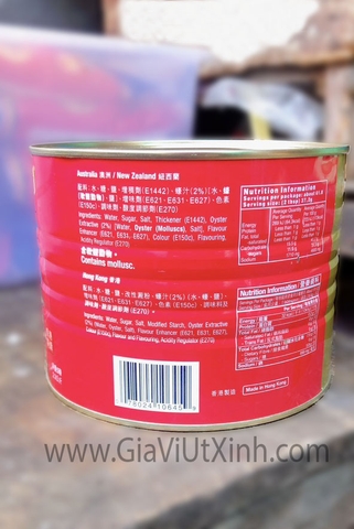 DẦU HÀO AMOY HONG KONG 2.3KG - HONG KONG AMOY OYSTER SAUCE