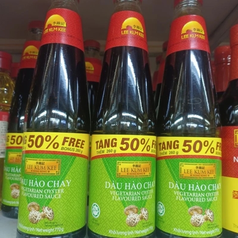 DẦU HÀO CHAY LEE KUM KEE 770G (TẶNG 50%) - VEGETARIAN OYSTER FLAVOURED SAUCE