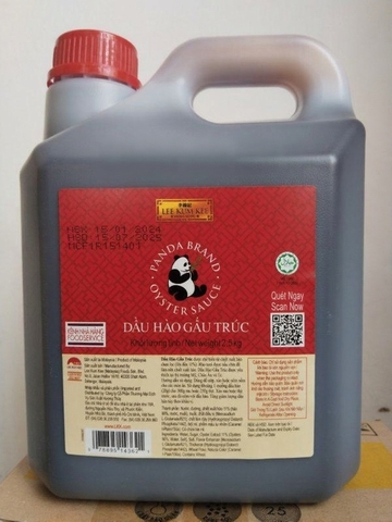 DẦU HÀO GẤU TRÚC 2.5KG LEE KUM KEE - PANDA BRAND OYSTER SAUCE HONGKONG