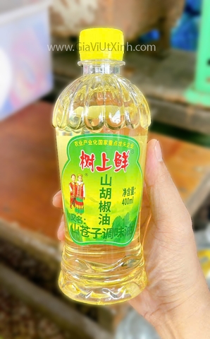 DẦU HOA TIÊU CAY TÊ (2 EM BÉ) 400ML - SHU SHANG XIAN - SICHUAN PEPPER OIL