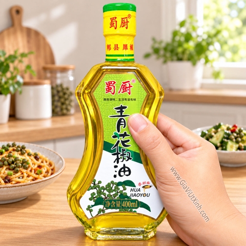 DẦU HOA TIÊU XANH THỤC TRÙ 400ML - HUA JIAO YOU - DẦU TÊ TRUNG QUỐC