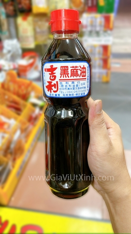 DẦU MÈ ĐEN ĐÀI LOAN 600ML - TAIWANESE BLACK SESAME OIL