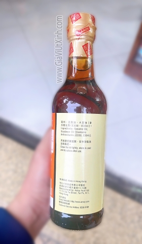 DẦU MÈ ĐEN HONG KONG AMOY 500ML - BLENDED SESAME OIL - NGUYÊN CHẤT