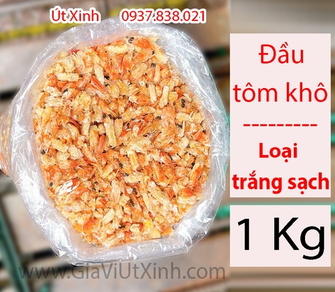 ĐẦU TÔM KHÔ 500G - 1 KG – DRIED SHRIMP HEADS – NẤU NƯỚC LÈO, SÚP, CHÁO ĐẬM ĐÀ
