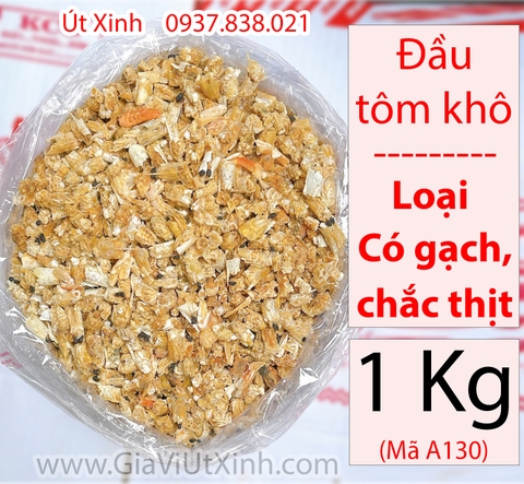 ĐẦU TÔM KHÔ CÓ GẠCH (CHẮC THỊT) NẤU CANH- NƯỚC DÙNG - 500G-1KG