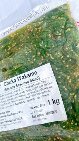 RONG BIỂN TƯƠI SALAD TRỘN MÈ 1KG - CHUKA WAKAME AZUMA