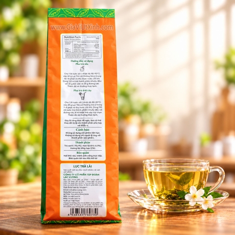 LỤC TRÀ LÀI HOÀNG GIA LẠC VƯƠNG 500G – TRÀ XANH HOA LÀI PREMIUM TEA