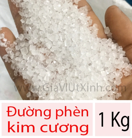 ĐƯỜNG PHÈN KIM CƯƠNG 500G - 1KG - ĐƯỜNG PHÈN HẠT NHỎ - DIAMOND ROCK SUGAR