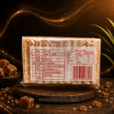 ĐƯỜNG THẺ NÂU SONG HỶ 275G - ĐƯỜNG MIẾNG ĐÔNG PHÁI TRUNG QUỐC