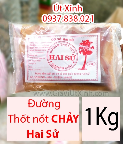 ĐƯỜNG THỐT NỐT CHẢY HAI SỬ 1KG - LIQUID PALM SUGAR