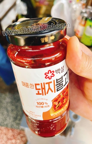 SỐT ƯỚP THỊT HEO CAY HÀN QUỐC 290G - SPICY BULGOGI FOR PORK BAEKSUL