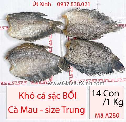 KHÔ CÁ SẶC BỔI CÀ MAU 14 CON/1KG – KHÔNG ĐẦU – SIZE TRUNG – A280