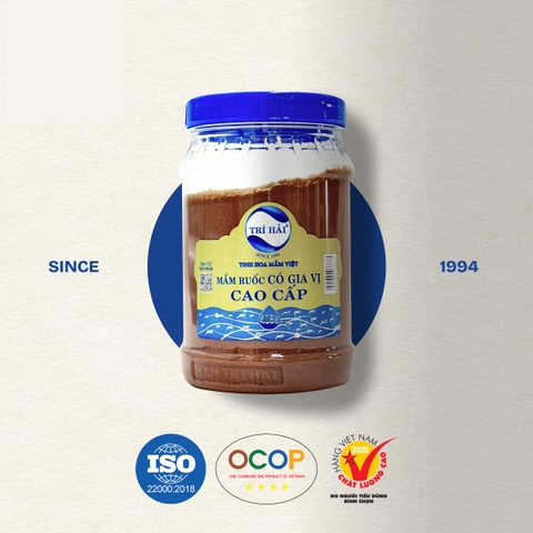 MẮM RUỐC CÓ GIA VỊ CAO CẤP TRÍ HẢI 408G - TRI HAI PREMIUM SEASONED SHRIMP PASTE 408G