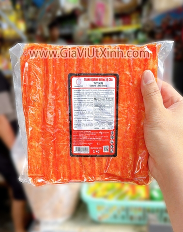 THANH CUA SURIMI V&V 1KG (20 THANH) – ÍT BỘT, ĂN LẨU, CHIÊN, SUSHI