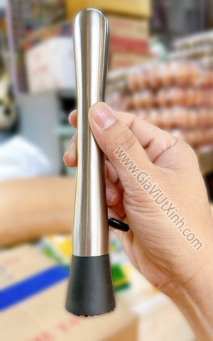 CHÀY DẦM PHA CHẾ INOX 21CM – ĐẦU NHỰA – DÙNG CHO BAR, COCKTAIL