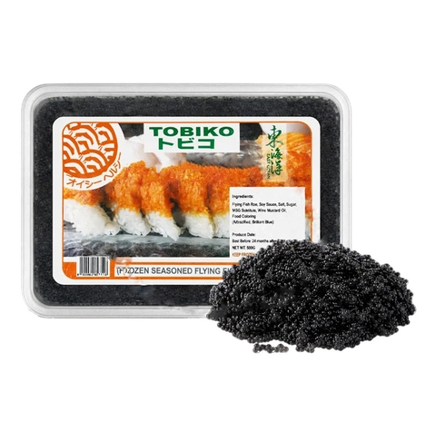 TRỨNG CÁ CHUỒN ĐEN TOBIKO NHẬT BẢN 500G (LOẠI 1) - MÃ
