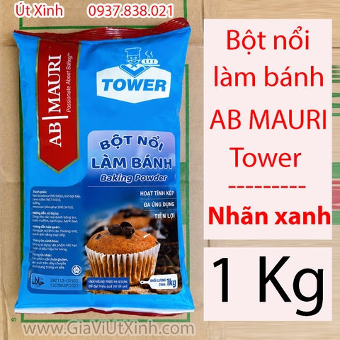 BỘT NỔI LÀM BÁNH AB MAURI TOWER 1KG - BAKING POWDER NHÃN XANH