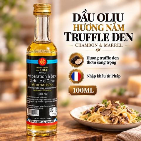 DẦU OLIU HƯƠNG NẤM TRUFFLE ĐEN CHAMBON & MARREL 100ML