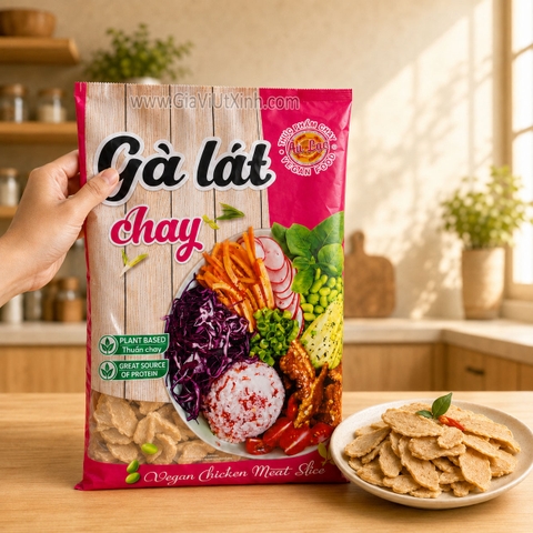 GÀ LÁT CHAY ÂU LẠC 1KG – ĐẠM THỰC VẬT, KHÔNG CHẤT BẢO QUẢN