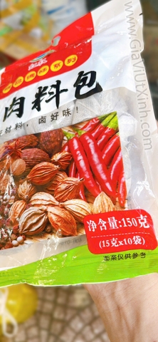 GIA VỊ NẤU PHÁ LẤU, LỖ NHỤC HỒNG QUYỀN 150G - HẦM/KHO THỊT TRUNG QUỐC