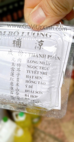 GIA VỊ SÂM BỔ LƯỢNG HỘP 50G – CHÈ DƯỠNG NHAN THANH NHIỆT