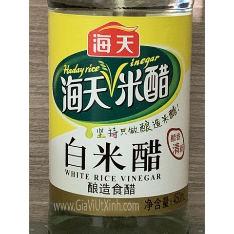 GIẤM TRẮNG HẢI THIÊN 450ML - HADAY WHITE RICE VINEGAR HONGKONG