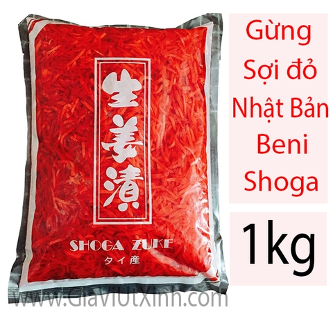 GỪNG SỢI ĐỎ NHẬT BẢN 1KG - BENI SHOGA