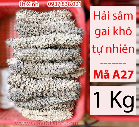 HẢI SÂM GAI KHÔ TỰ NHIÊN 500G - 1KG - LOẠI A27 CAO CẤP
