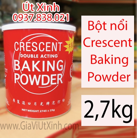 BỘT NỔI CRESCENT BAKING POWDER 2,7KG - BỘT NỔI MỸ - BỘT NỞ MỸ