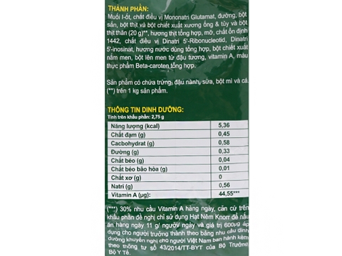 HẠT NÊM KNORR 1,8KG