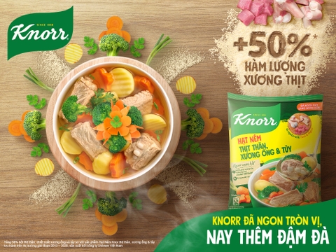 HAT NÊM KNORR LẺ 1KG - KNORR PORK FLAVOUR SEASONING