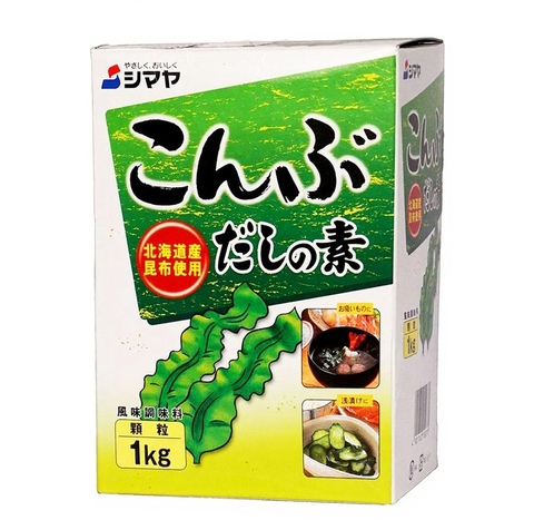 BỘT NÊM TẢO BẸ KOMBU DASHI NO MOTO SHIMAYA 1KG – BỘT NÊM DASHI NHẬT BẢN